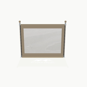 Zijwand met raam, 2 meter Zijwand met raam, 2 meter